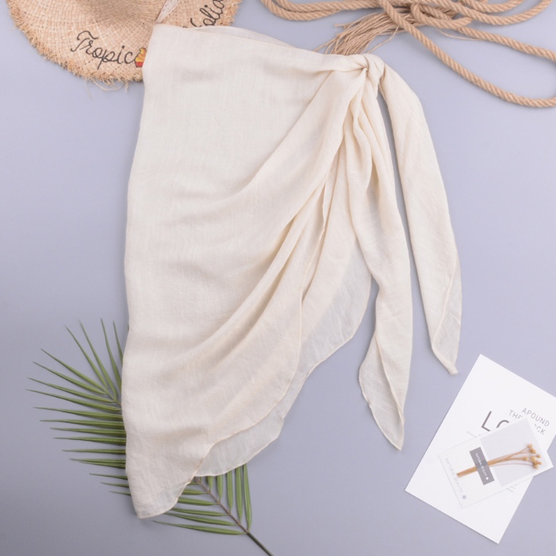 Brroa Bộ Đồ Bơi Bikini Bán Nguyệt Vải Voan Màu Trơn Gợi Cảm Đơn Giản Cho Nữ Sk