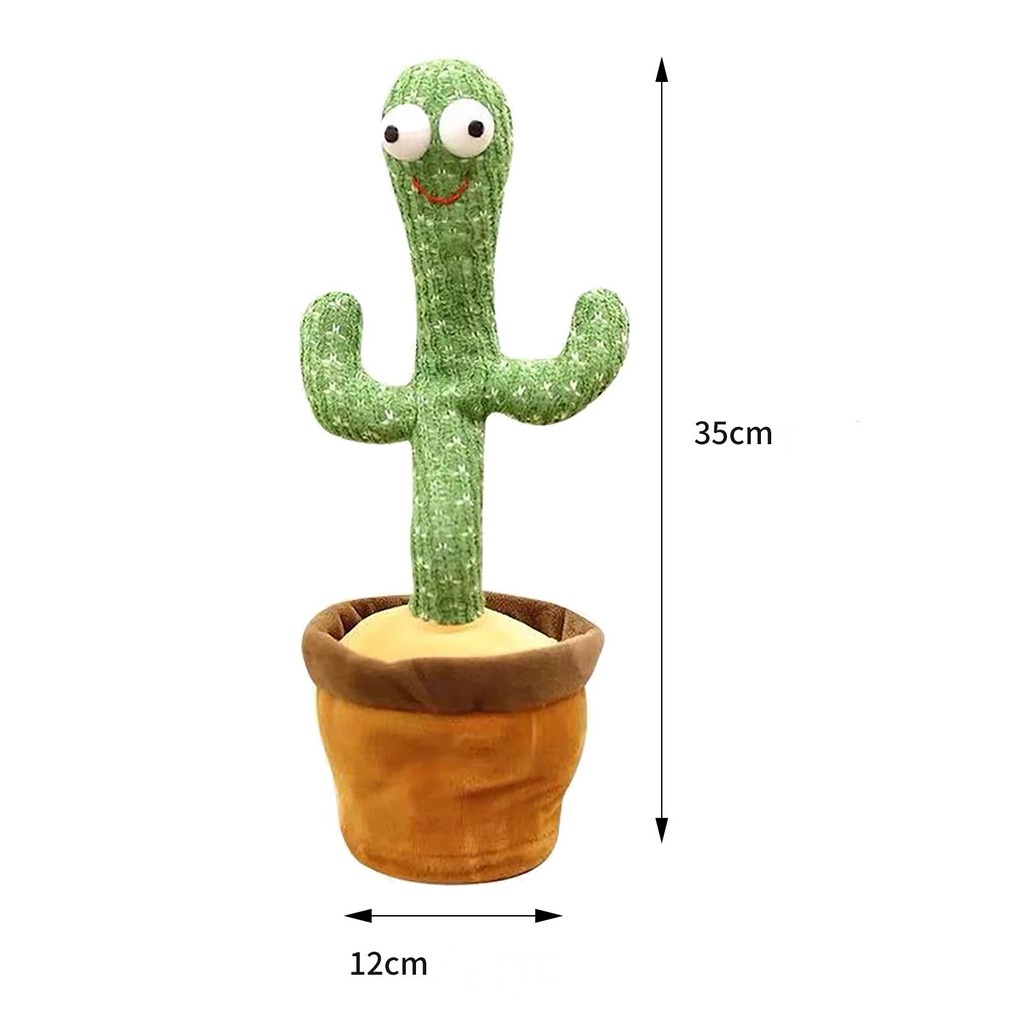Ready Stock TikTok Hot Style Dancingcactus Hài hước Cây xương rồng Hát Nhạc Bài hát Quà tặng sinh nhật cho trẻ em