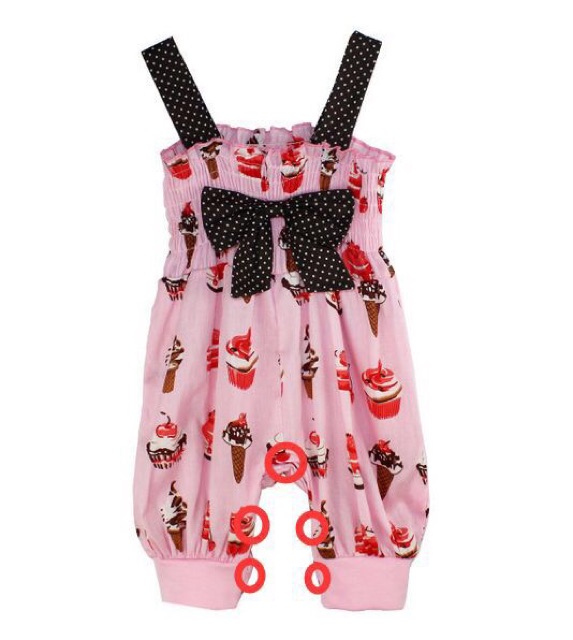 Jumpsuit có cúc đũng (9M-3Y)