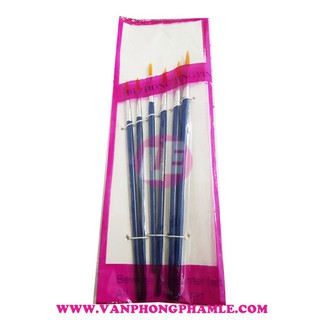 Cọ vẽ 6 cây đầu tròn (Vỹ)