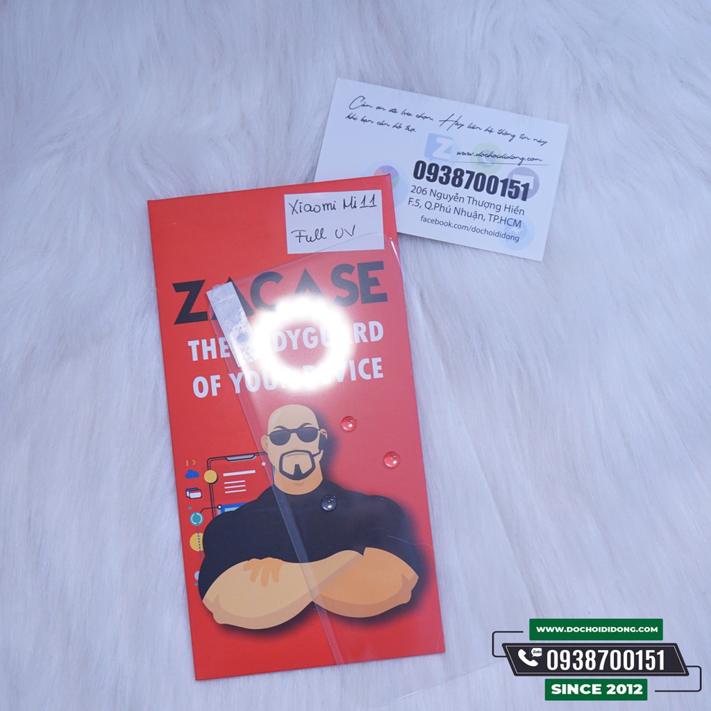 Miếng dán cường lực Xiaomi Mi 11 Zacase keo UV cao cấp