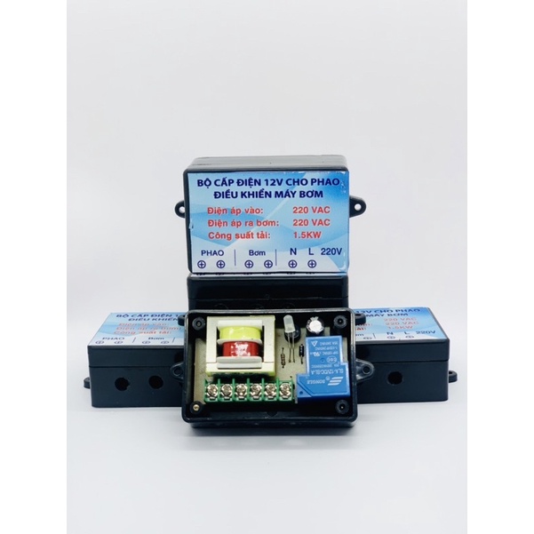 Phao bơm 12v an toàn đổi nguồn điện phao bơm trên bồn nước