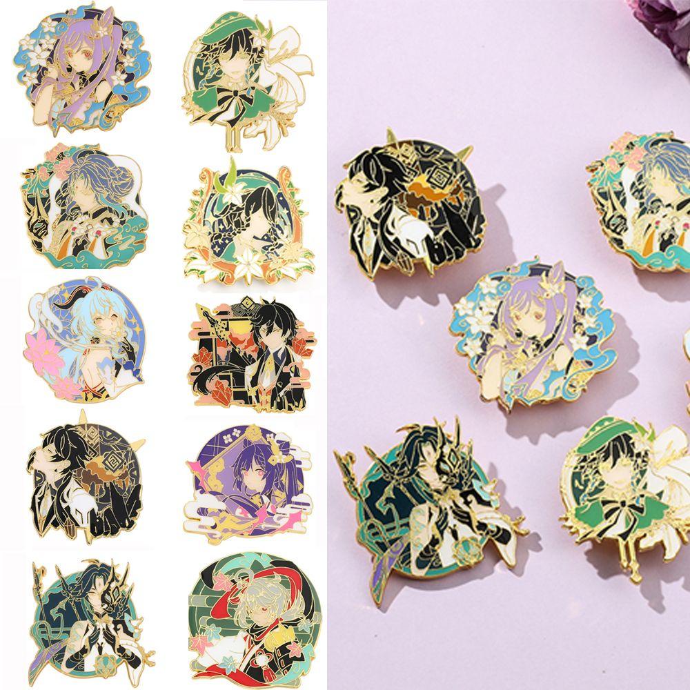 CACTU Huy Hiệu Cài Áo Hình Nhân Vật Hoạt Hình Game Peripherals