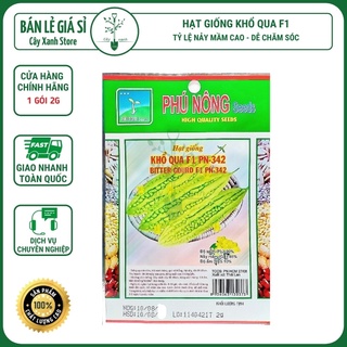 Hạt Giống Khổ Qua Xanh Cao Sản Siêu Trái 2G - Phú Nông Seeds - Key: Đất sạch, Phân Bón, Hữu Cơ, Xơ Dừa