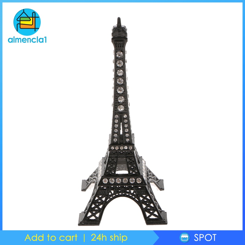 Mô Hình Tháp Eiffel Màu Hồng Chất Liệu Hợp Kim Theo Phong Cách Cổ Điển