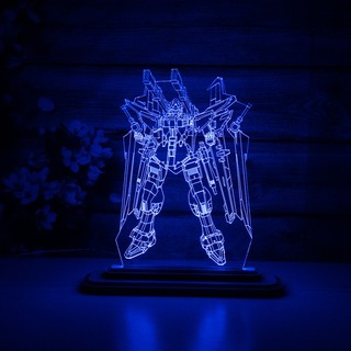 Mô Hình Đèn Led 3D Người Máy 1