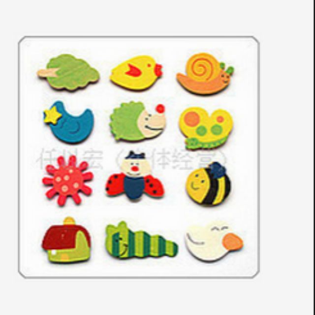 Combo 12 miếng dán tủ lạnh hình thú
