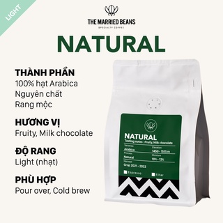 Cà phê đặc sản rang mộc arabica 100% natural, rang nhạt the married beans