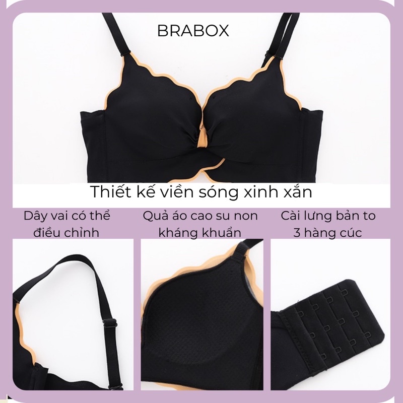 Áo lót không gọng gọn ngực , áo ngực định hình tạo khe BRABOX BRA46