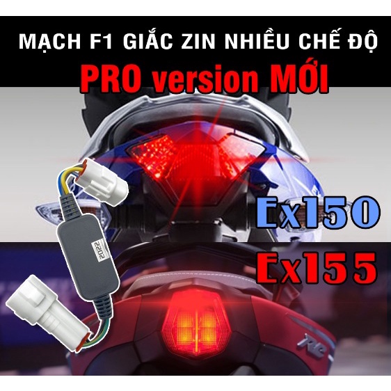 Mạch chớp stop F1 nhiều chế độ cho xe Exciter 155 VVA, Exciter 150 , NVX , Y15, R15 ,R25, MT07, Nouvo 5