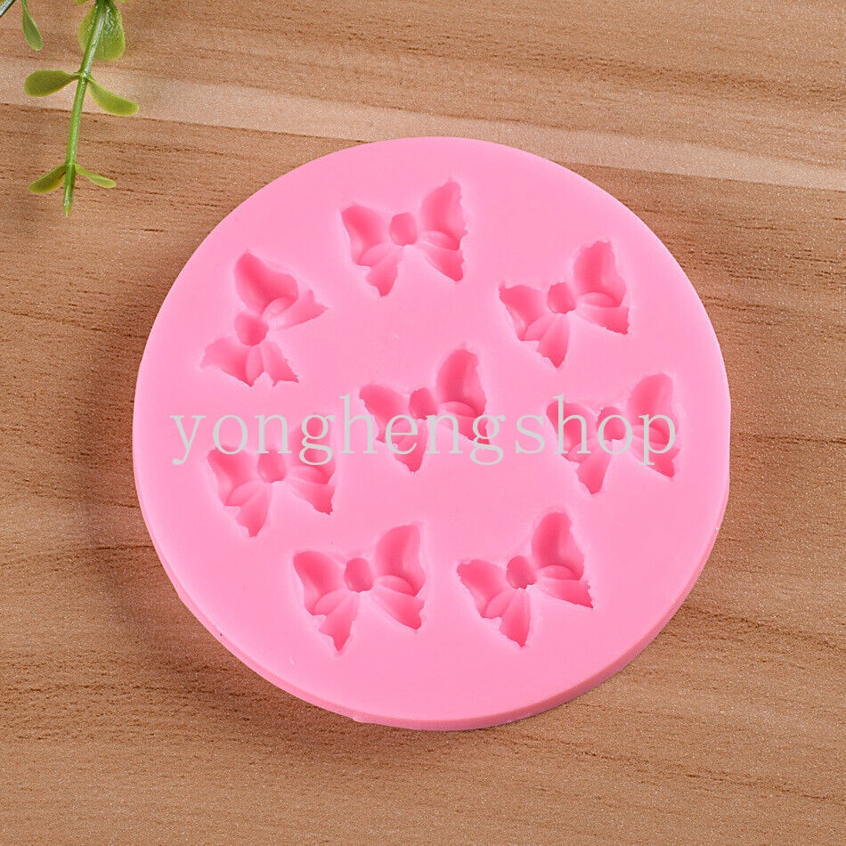 Khuôn Silicone Làm Bánh/Xà Phòng/Sô Cô La/Xà Phòng Hình Nơ Dễ Thương