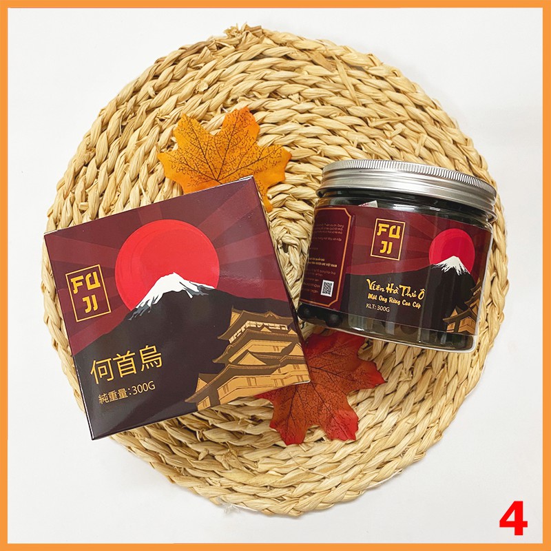 Hà Thủ Ô Viên Mật Ong FUJI 300g Giảm Rụng Tóc Hiệu Quả, Viên Hà Thủ Ô Mật Ong Rừng Cao Cấp Chuẩn ISO