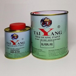 Sơn kim loại Taiyang 2K Nhũ Vàng- Bộ 1.25L thách thức mọi bề mặt khó bám