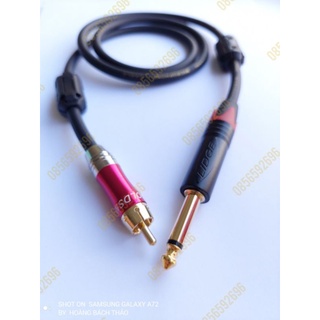 Dây tín hiệu jack cắm 6mm-bông sen av