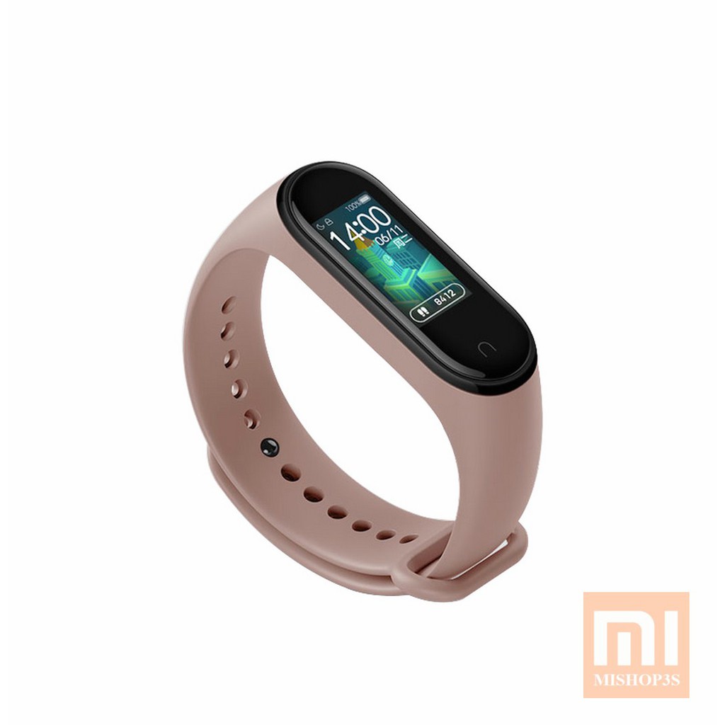 Dây cao su thay thế cho Xiaomi Miband 3 / Miband 4 - Màu Hồng