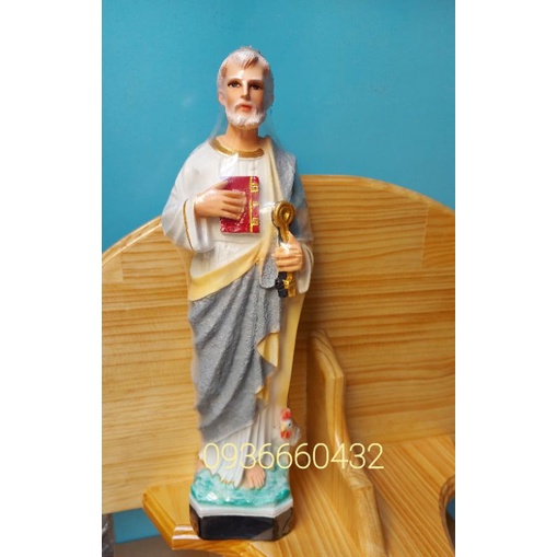 TƯỢNG CÔNG GIÁO THÁNH PHÊ RÔ 30CM TƯỢNG THÁNH TÔNG ĐỒ CÔNG GIÁO CHẤT LIỆU COMPOSITE
