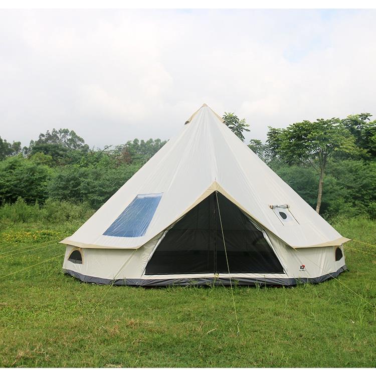 Lều nhà lớn lều cắm trại ngoài trời 6-8 người lều chống thấm khemah kalis air 400 * 400 * 250 cm