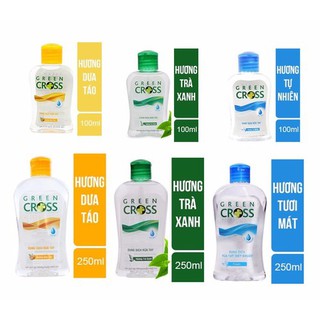 Combo 5 Dung Dịch Rửa Tay Green Cross 100ml - 250ml