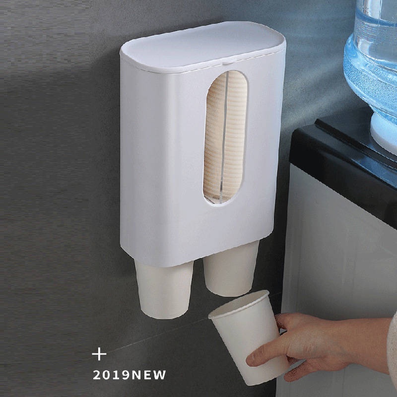 Giá Đỡ CỐC Uống Nước Dùng Một Lần Chống Bụi - Hai Ống GIẤY TREO TƯỜNG