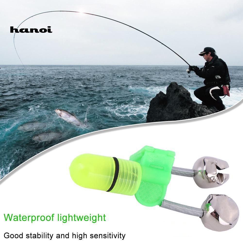 Phụ kiện chuông báo cá cắn câu gắn đèn LED tiện dụng