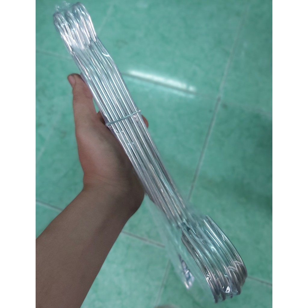 Combo 100 móc quần áo người lớn chất liệu nhôm giá cực rẻ