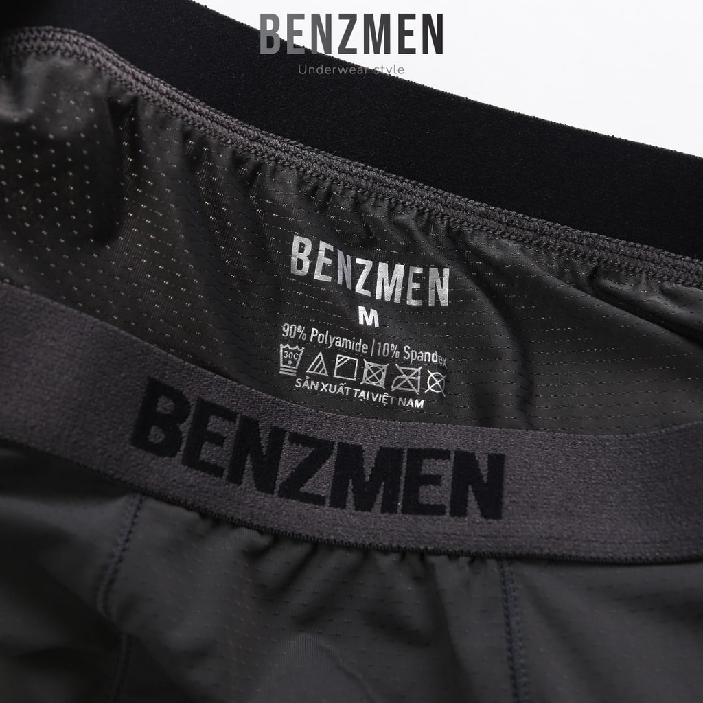Quần Lót Boxer  Nam Benzmen Chất Liệu Polyamide Coolmax Cao Cấp Co Giãn 4 Chiều Thoáng Khí
