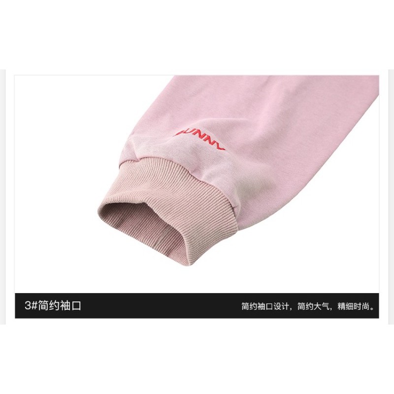 Áo Hoodie da cá 4142 Nelly Heybig dáng unisex form rộng carrot & rabbit 100