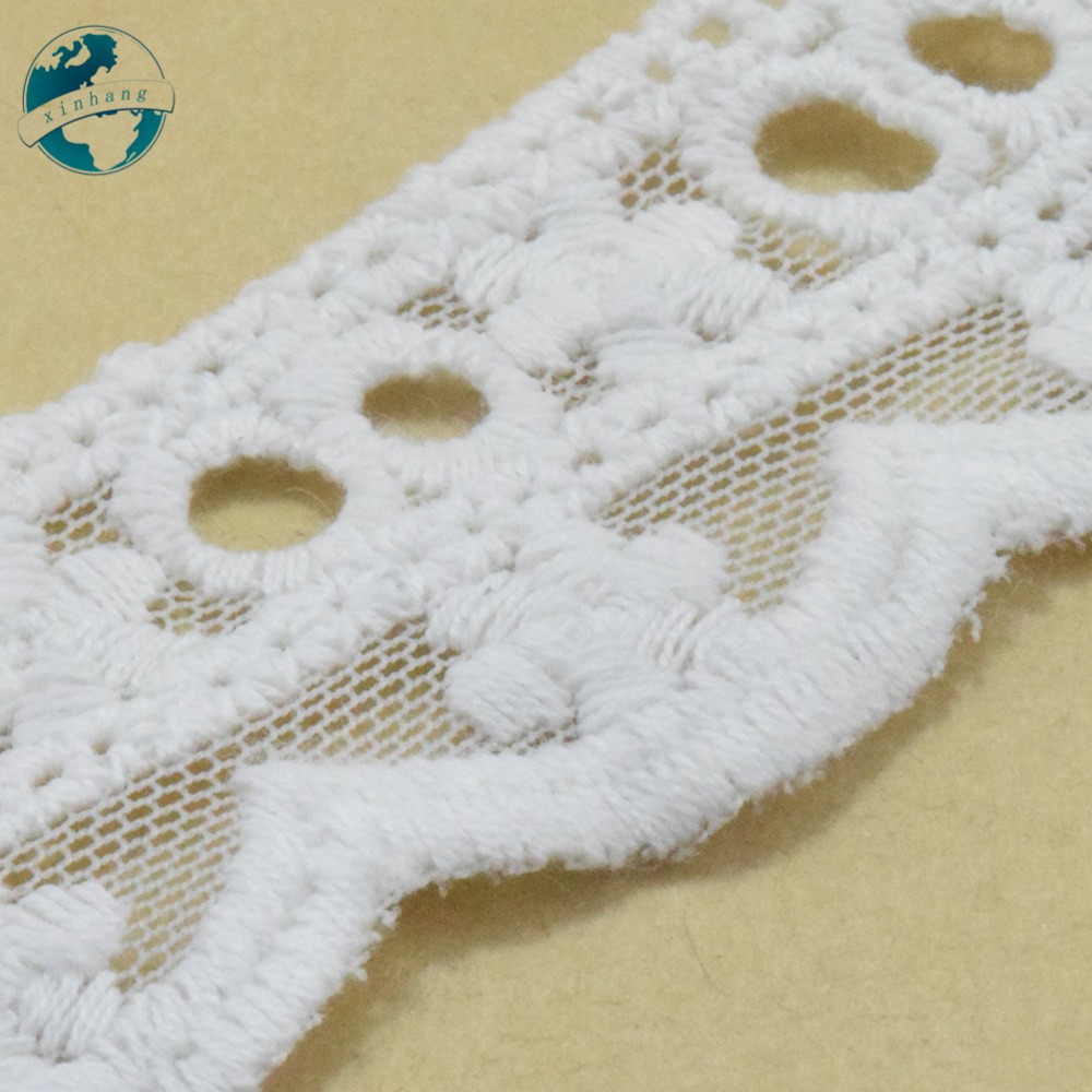 Vải Ren cotton Rộng 3.2cm Dùng May Đầm mini 3039