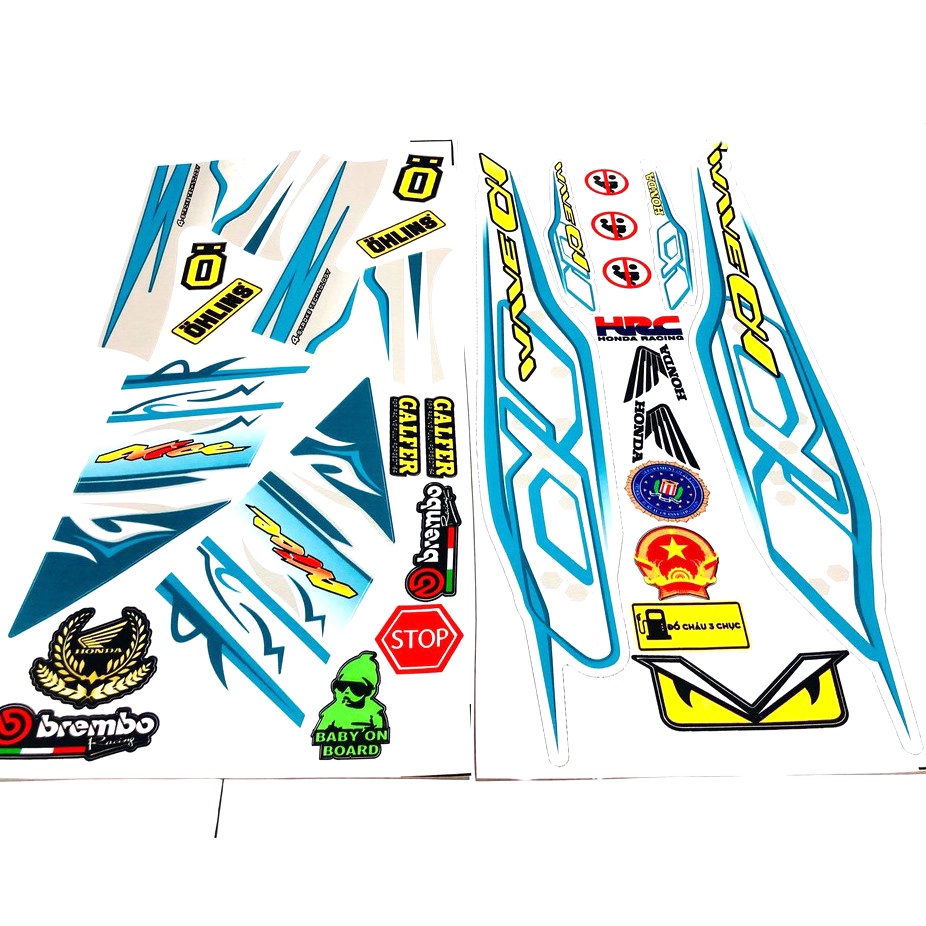 tem dán xe chống nước 3 lớp cho wave a