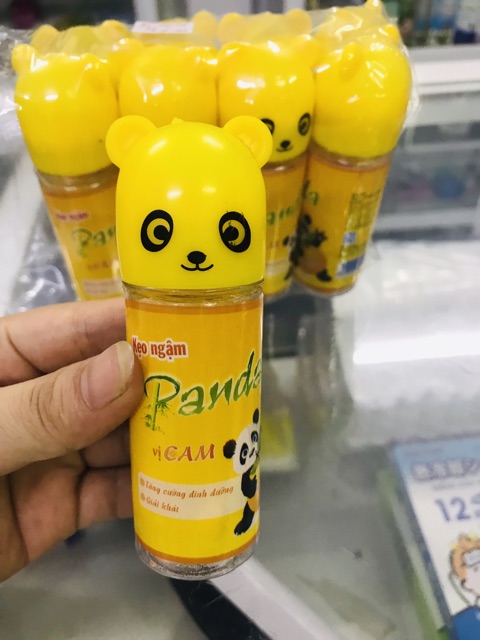 Kẹo ngậm Panda- bổ sung vitamin C cho bé  (lốc 10 chai )