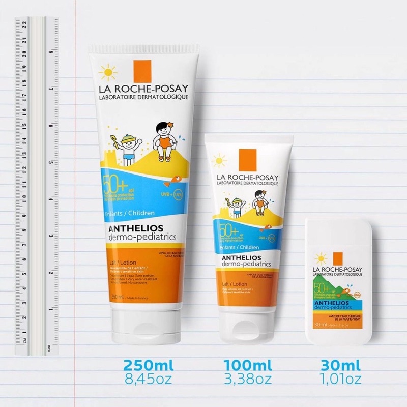 Kemchống nắng dạng sữa dạng xịt cho trẻ em bé La Roche-Posay SPF 50+ 30ml 200ml dùng cho cả mặt và body