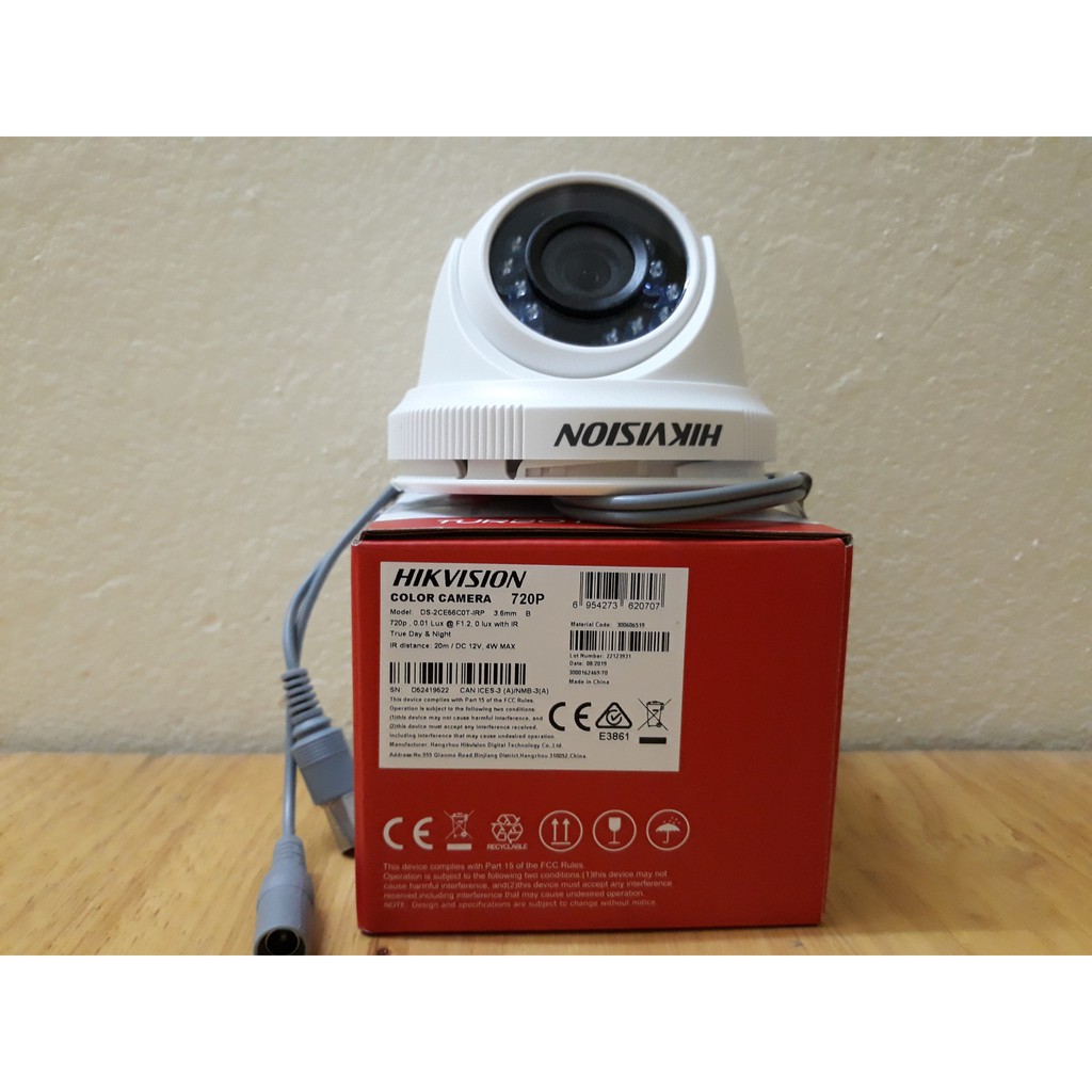 Camera Hikvision HD-TVI Dome hồng ngoại 1.0 Megapixel 720P