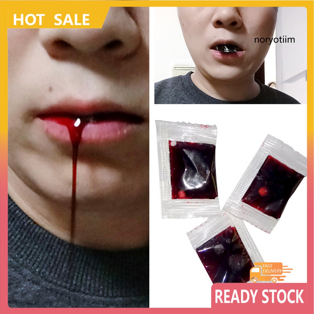 Túi Máu Giả 3ml Dùng Hóa Trang Halloween Độc Đáo