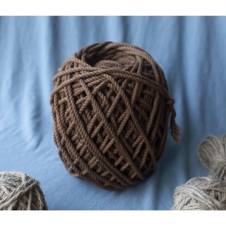 [Ảnh thật] Dây thừng cotton màu Nâu socola size 3mm thắt Macrame