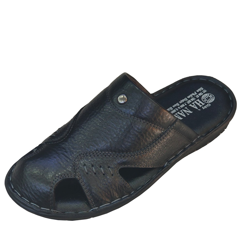 Dép Bít Mũi Nam,Sabo Nam TiTi ĐÔ Da Bò Thật GSB2085a