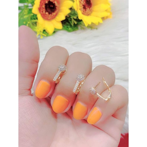 Đôi bông tai nữ mạ vàng cực bền màu phong cách - Mang đi chơi, đi tiệc rất đẹp