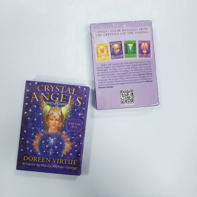 Bộ bài tarot Crystal Angel Oracle 44 lá  bìa