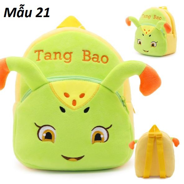 Balo cute mầm non cho bé từ 1 - 3 tuổi nhiều hình ngộ nghĩnh chất nhung dễ vệ sinh MN01