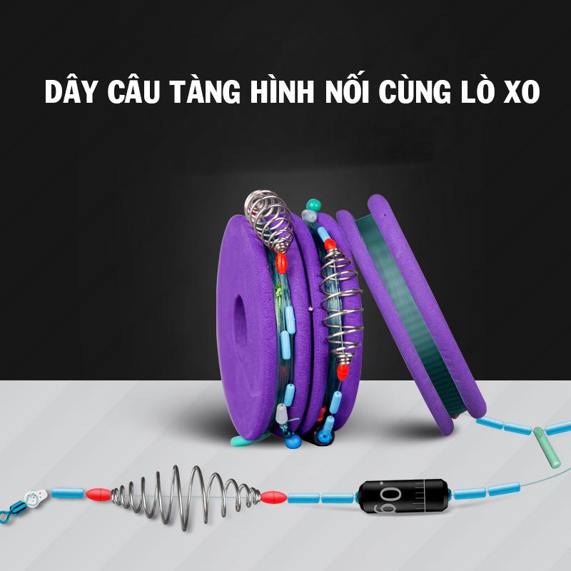 Dây Trục Câu Đài Buộc Sẵn Lò Xo Cao Cấp, Trục Tàng Hình, Chống Mài Mòn -  Đồ Câu DHS