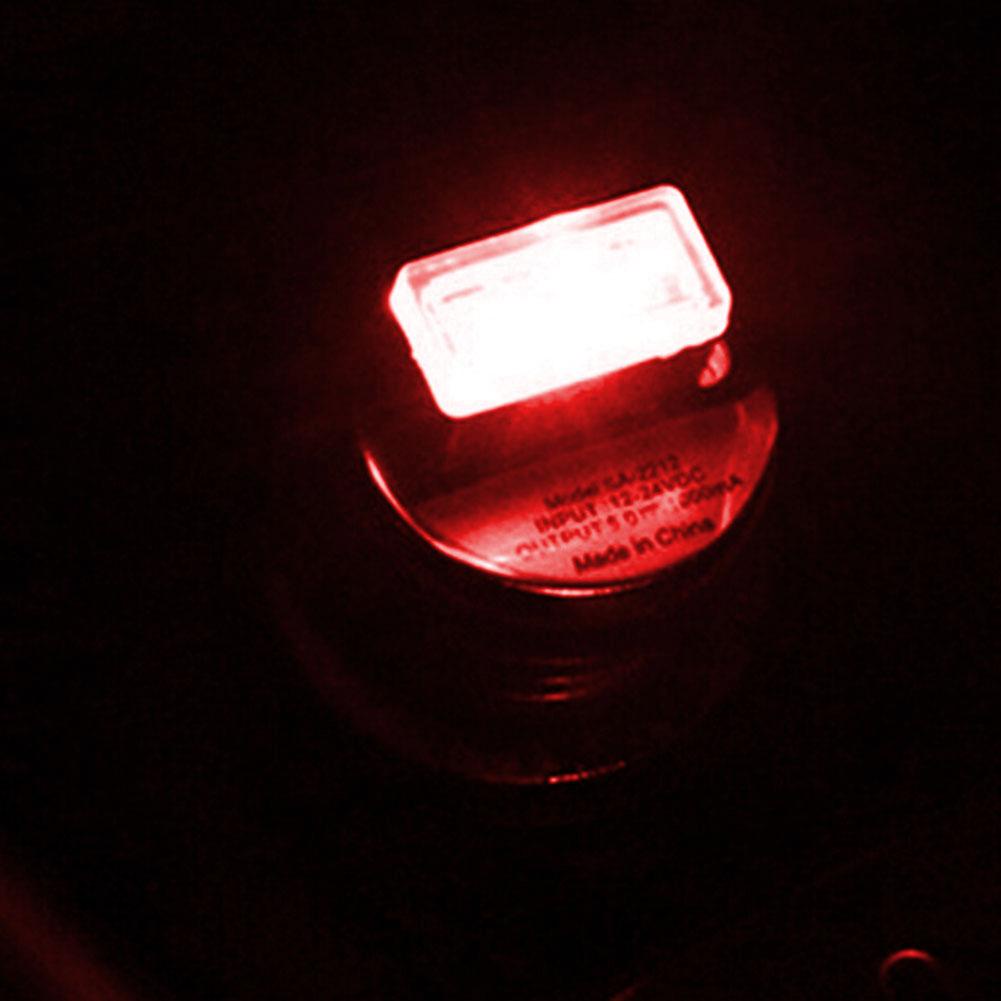 Đèn chiếu sáng khí quyển USB trên ô tô,  đèn cổng USB