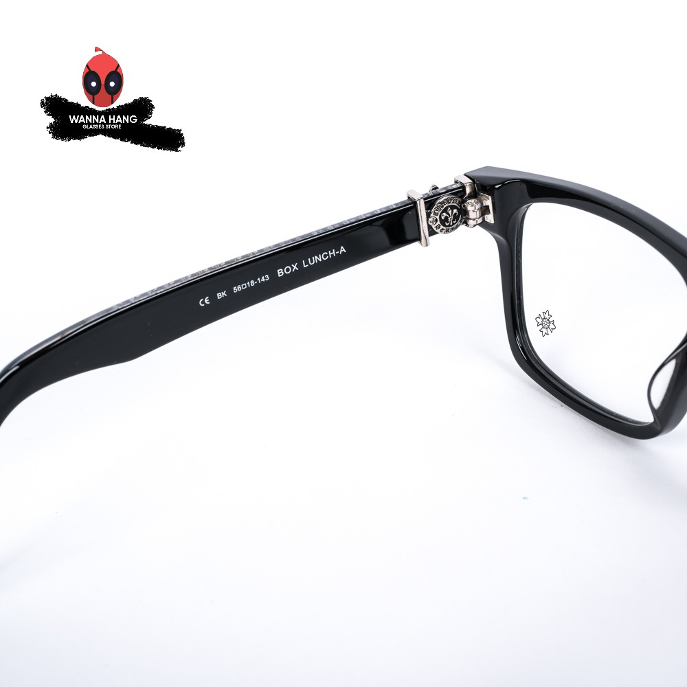 Gọng Kính Cận Nhựa Acetat Chịu Lực Chịu Nhiệt Cao Cấp Chrome Hearts Box Lunch A (CH-29) - Wanna Hang Bảo Hành 6 Tháng | BigBuy360 - bigbuy360.vn