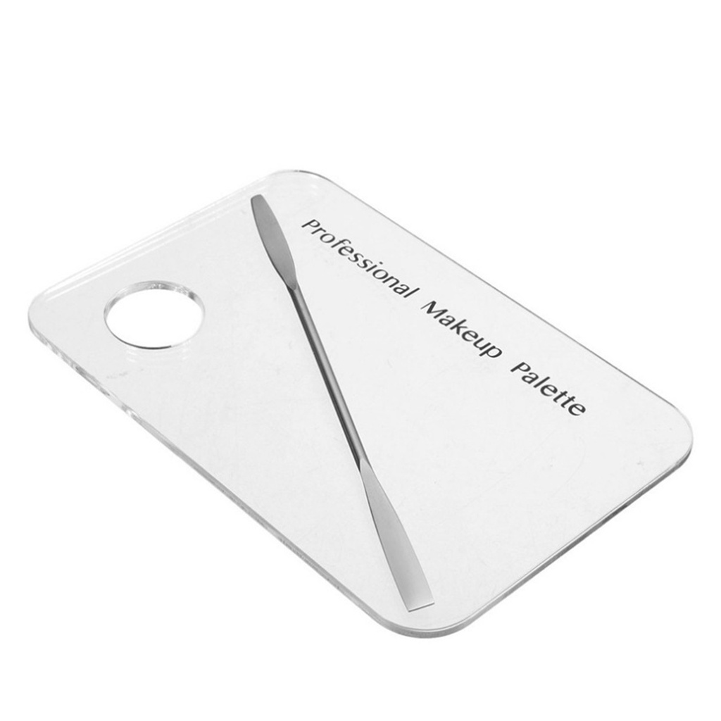 Bảng Acrylic Trong Suốt Trộn Màu Kem Nền Trang Điểm Làm Đẹp Chuyên Nghiệp