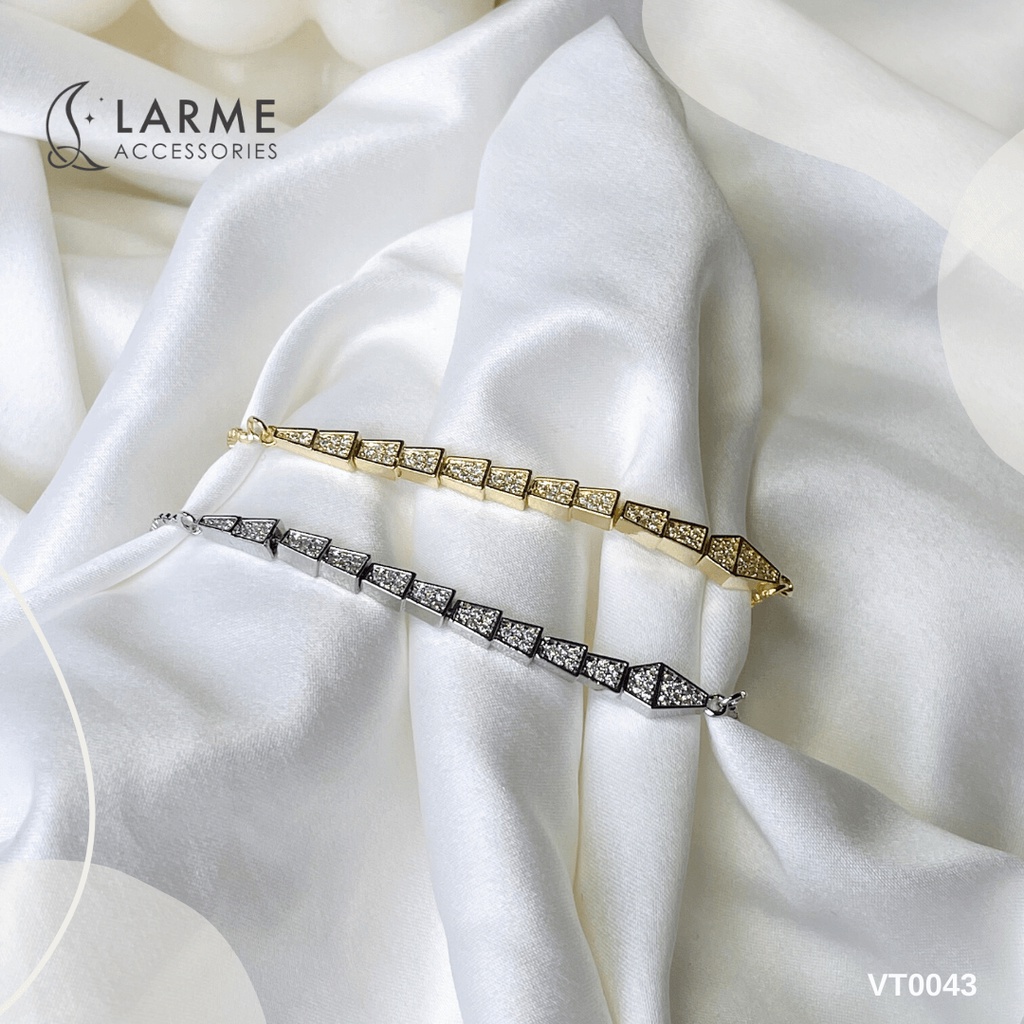 Vòng tay, lắc tay chuỗi hạt đính đá lấp lánh Larme Accessories - VT0042