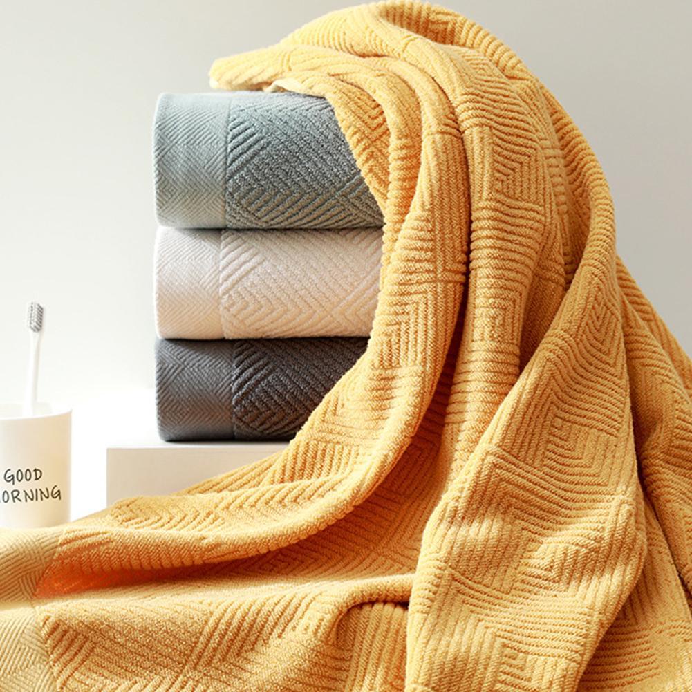 1 Bộ 1 Khăn Tắm Lớn Vải Cotton Mềm Chất Lượng Cao Dùng Trong Khách Sạn 1 Chất Lượng Cao U5L8