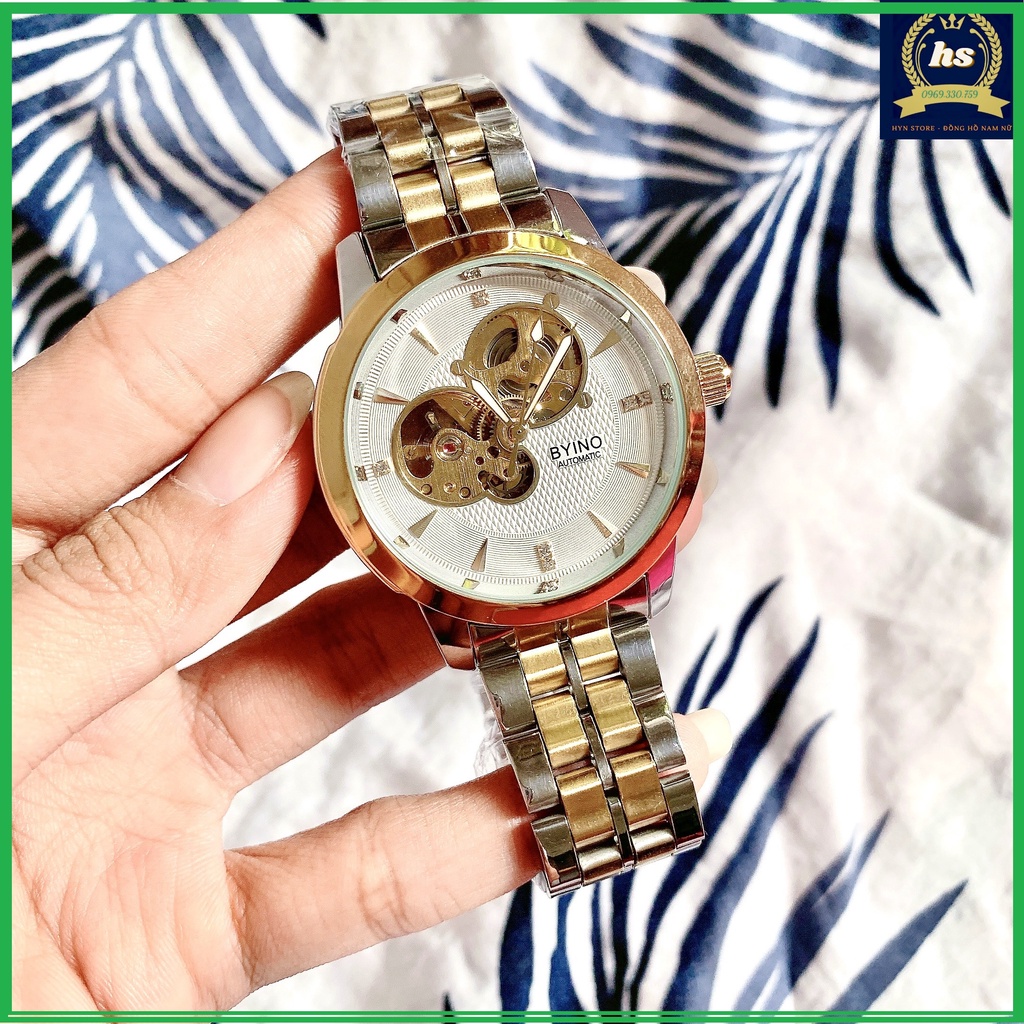 Đồng hồ cơ nam BYINO Lộ máy💖FreeShip 💖Dây thép không gỉ, đồng hồ cơ lộ máy💖 Hàng chính hãng cao cấp, BH 6 tháng | BigBuy360 - bigbuy360.vn