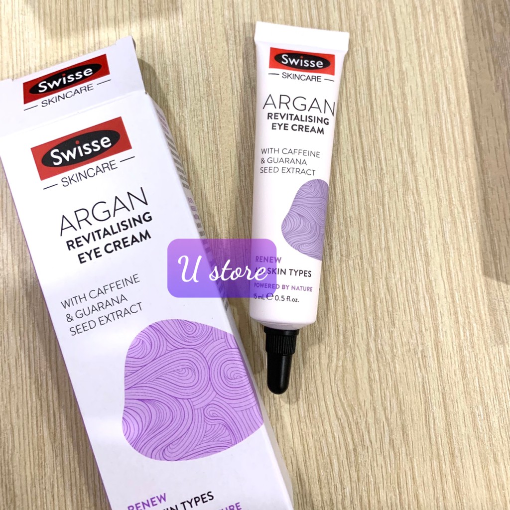 Kem chống lão hóa mắt Swisse Skincare Argan Revitalising Eye Cream 15ml