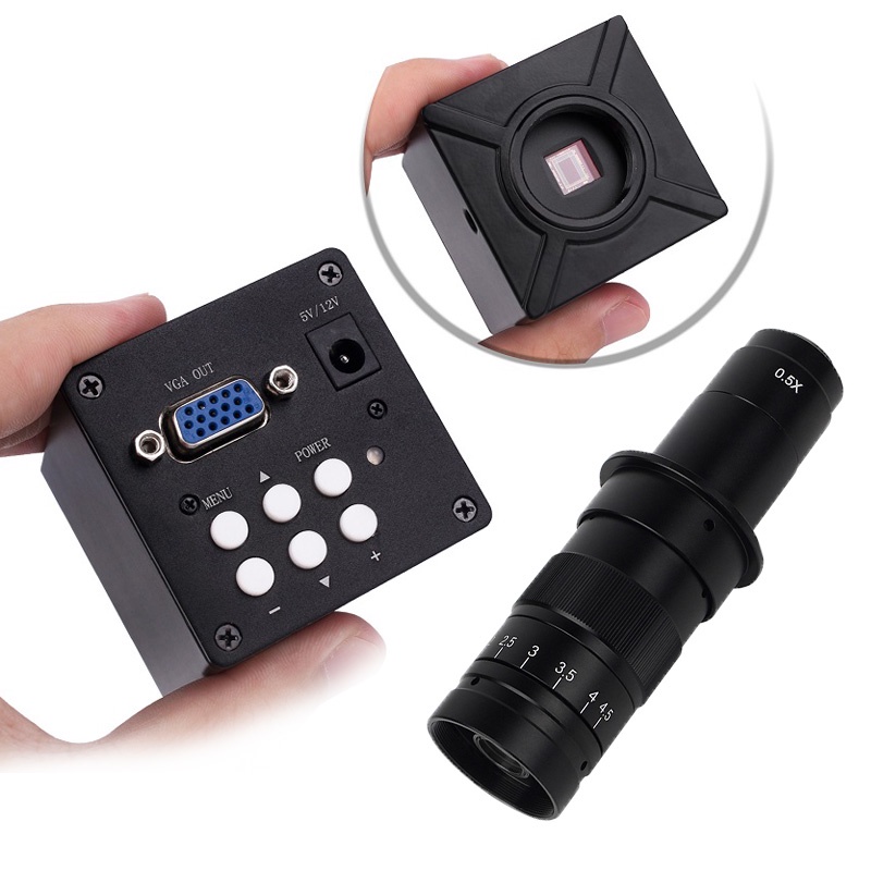 Ống kính hiển vi 4MP VGA HD 30FPS 180/130X C dùng để sửa chữa điện thoại