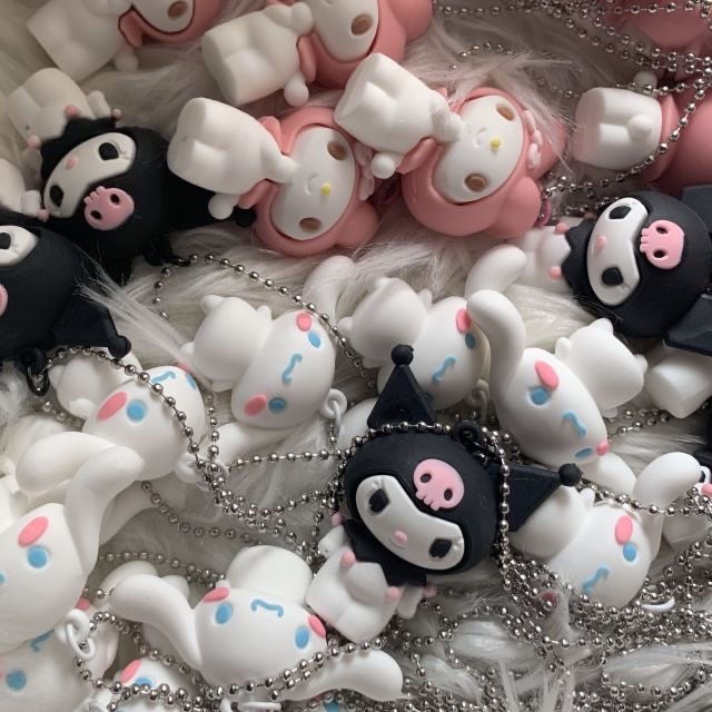 Vòng cổ Mặt Hình Cinnamoroll Màu Đen Ngọt Ngào
