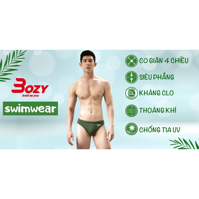 Bozy quần bơi nam cao cấp - Màu xanh rêu | BigBuy360 - bigbuy360.vn