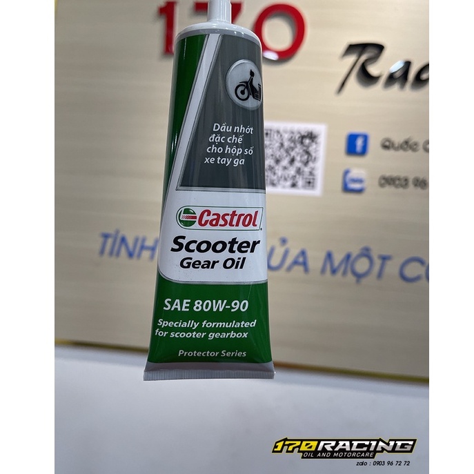 (HCM) Nhớt Hộp Số CASTROL SCOOTER GEAR OIL SAE 80W90 Dung Tích 120 ML